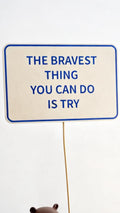 sign “try”